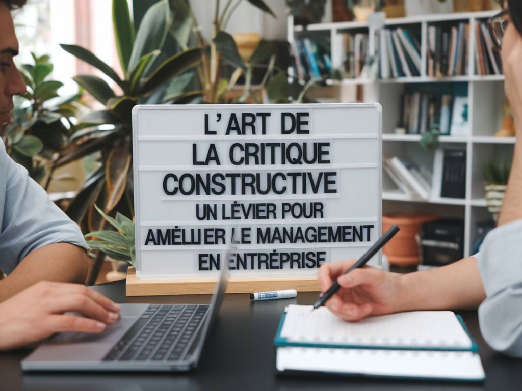 « L’art de la critique constructive : un levier pour améliorer le management en entreprise »
